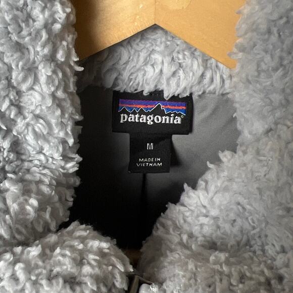 Patagonia Vest Los Gatos Fleece Furry Sleeveless Full Zip Gray Womens Medium - Picture 3 of 5